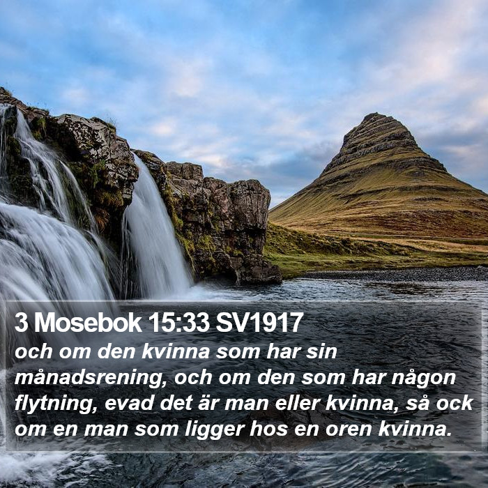 3 Mosebok 15:33 SV1917 Bible Study