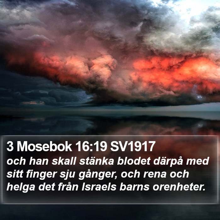 3 Mosebok 16:19 SV1917 Bible Study