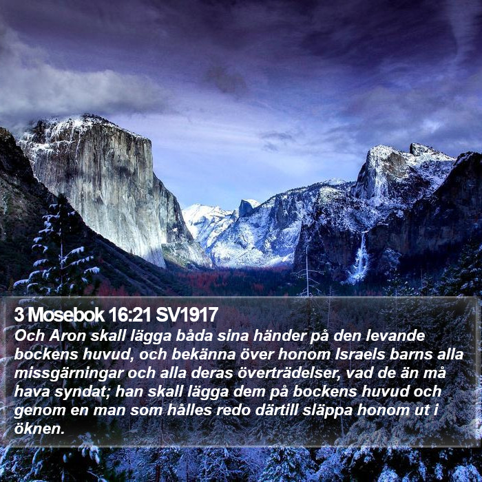 3 Mosebok 16:21 SV1917 Bible Study