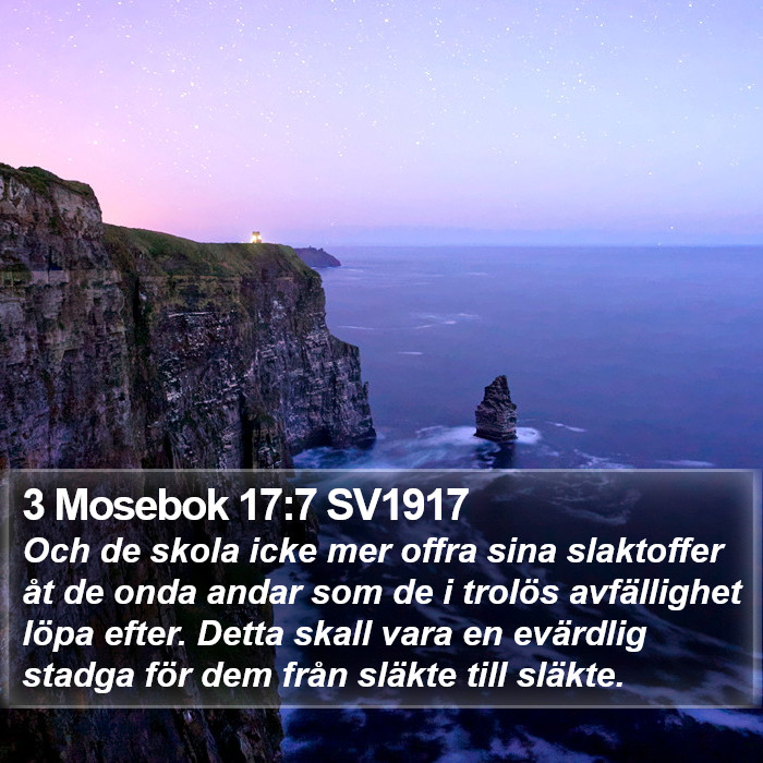 3 Mosebok 17:7 SV1917 Bible Study