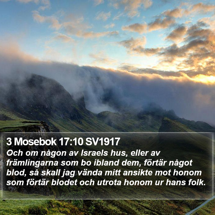 3 Mosebok 17:10 SV1917 Bible Study