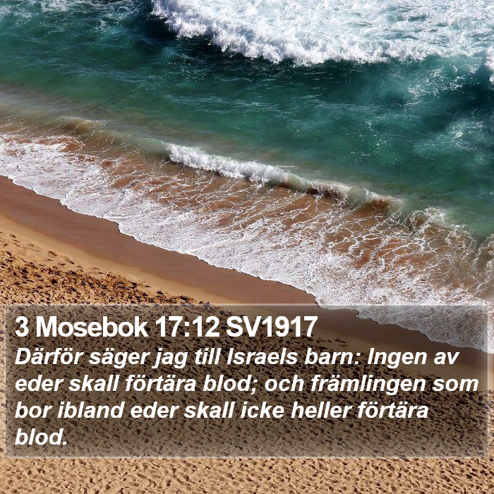 3 Mosebok 17:12 SV1917 Bible Study