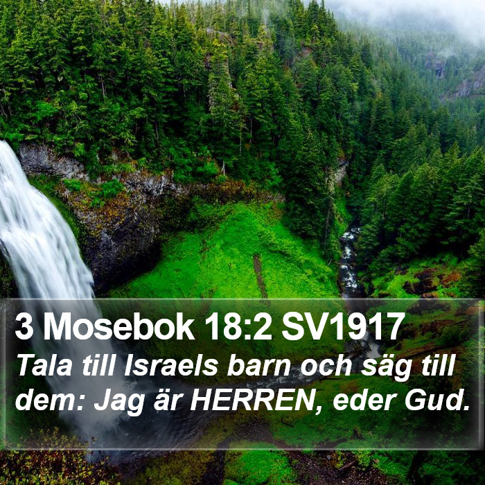 3 Mosebok 18:2 SV1917 Bible Study