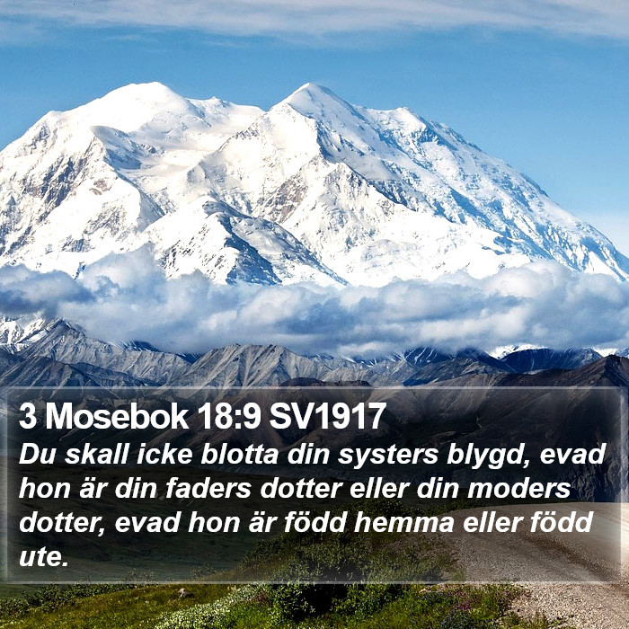 3 Mosebok 18:9 SV1917 Bible Study