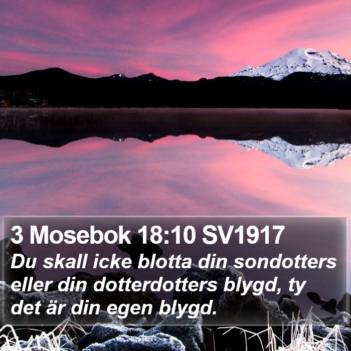 3 Mosebok 18:10 SV1917 Bible Study