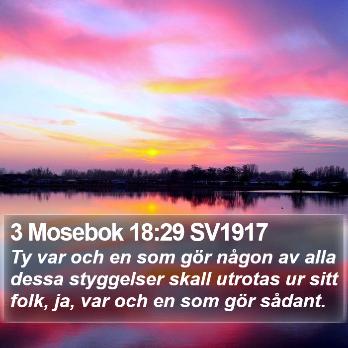 3 Mosebok 18:29 SV1917 Bible Study