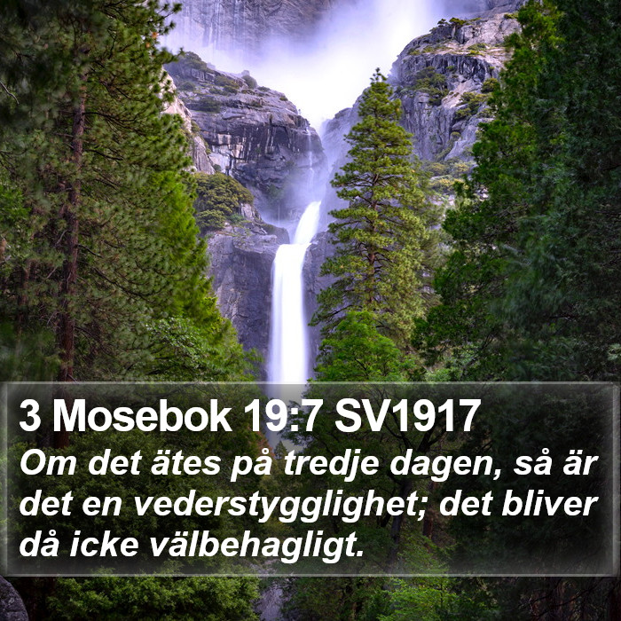 3 Mosebok 19:7 SV1917 Bible Study