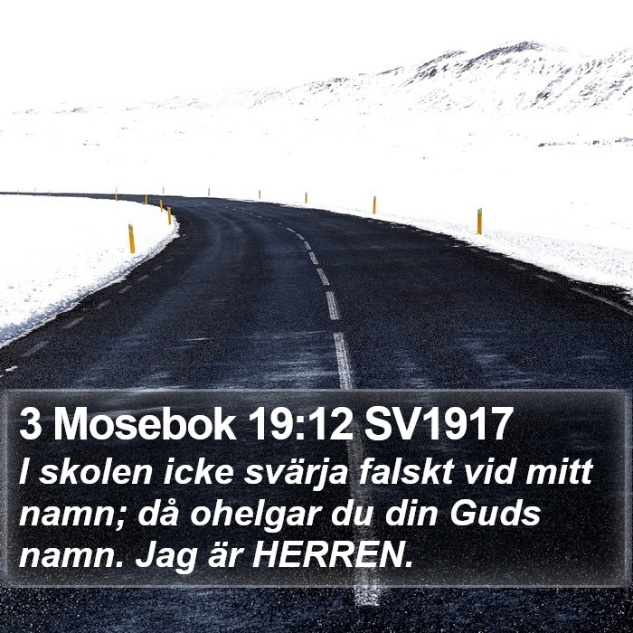 3 Mosebok 19:12 SV1917 Bible Study