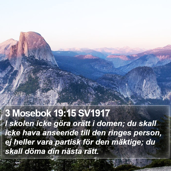 3 Mosebok 19:15 SV1917 Bible Study