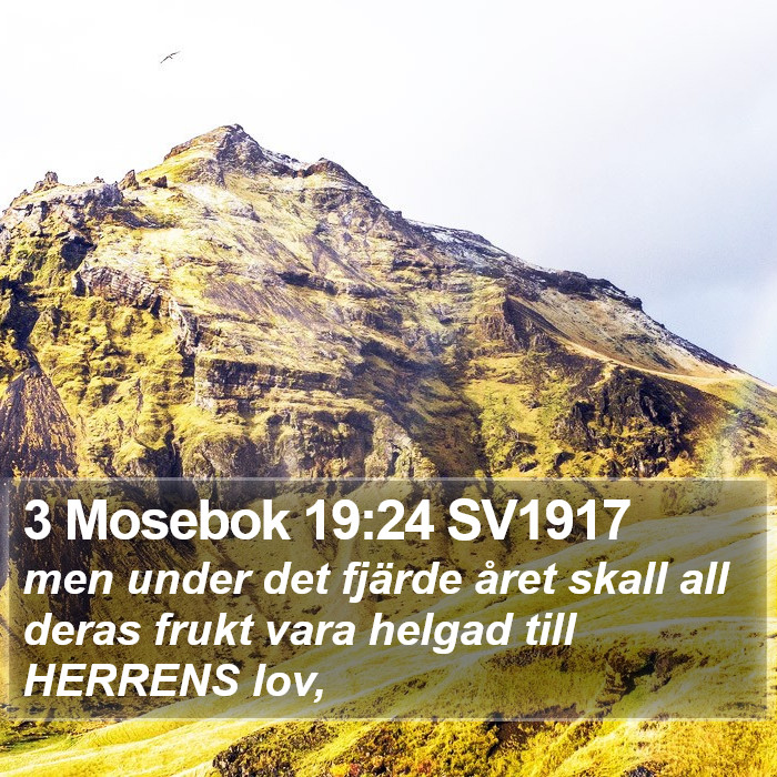 3 Mosebok 19:24 SV1917 Bible Study