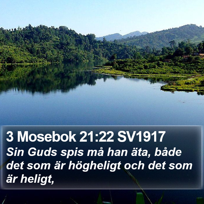 3 Mosebok 21:22 SV1917 Bible Study