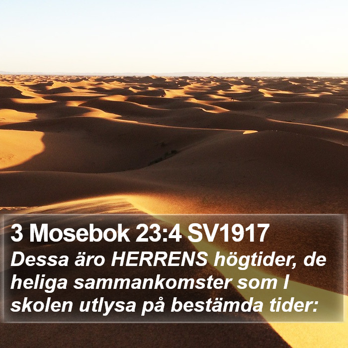 3 Mosebok 23:4 SV1917 Bible Study