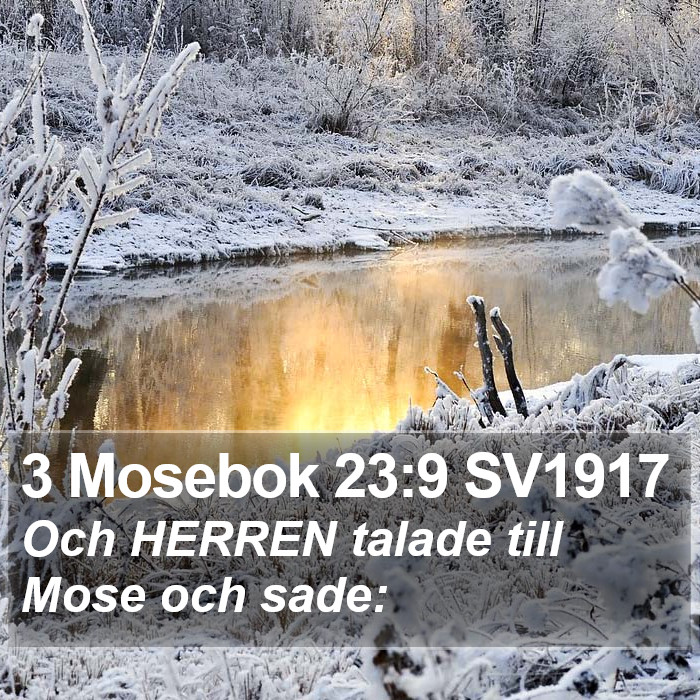 3 Mosebok 23:9 SV1917 Bible Study