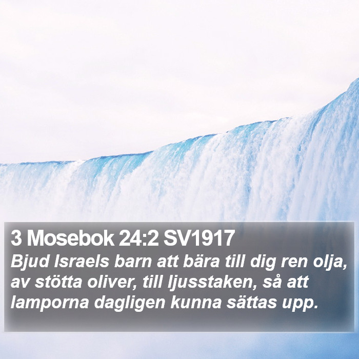 3 Mosebok 24:2 SV1917 Bible Study