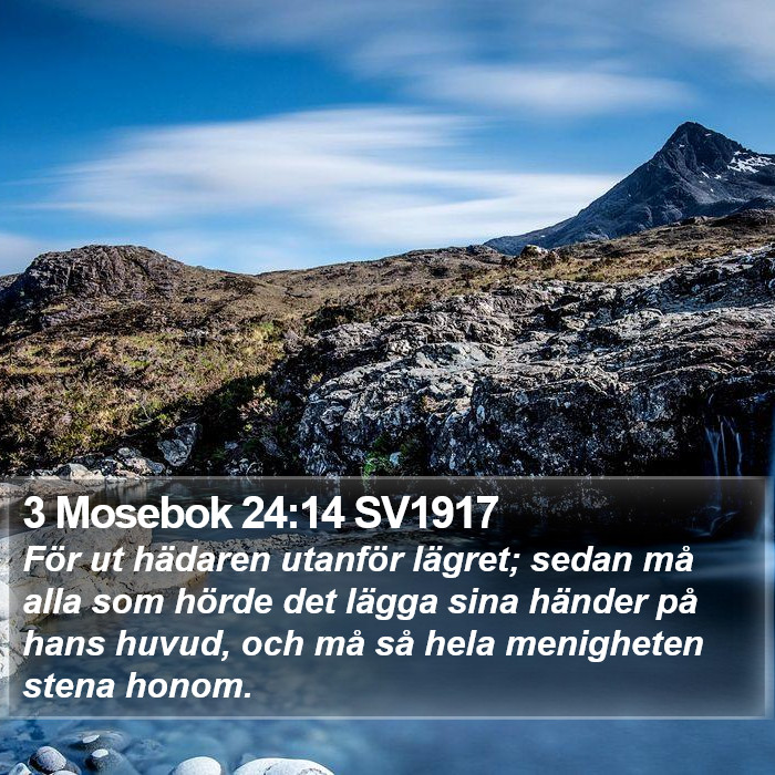 3 Mosebok 24:14 SV1917 Bible Study
