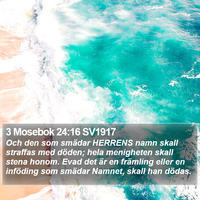 3 Mosebok 24:16 SV1917 Bible Study