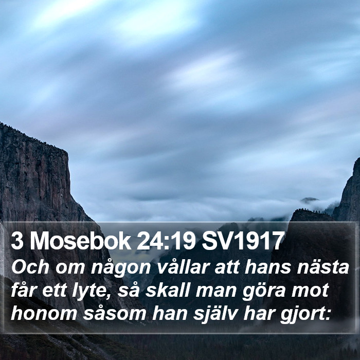 3 Mosebok 24:19 SV1917 Bible Study