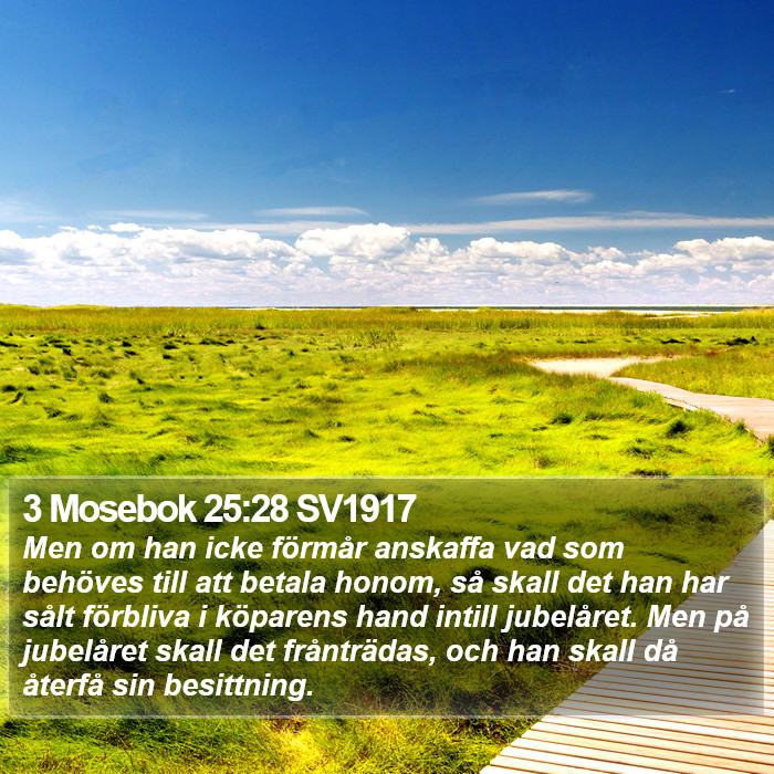 3 Mosebok 25:28 SV1917 Bible Study