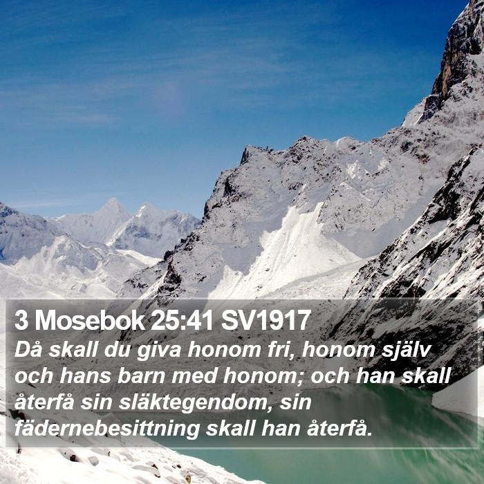 3 Mosebok 25:41 SV1917 Bible Study