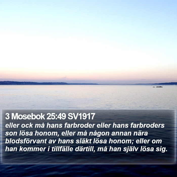 3 Mosebok 25:49 SV1917 Bible Study