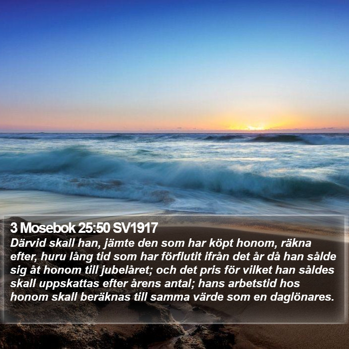 3 Mosebok 25:50 SV1917 Bible Study