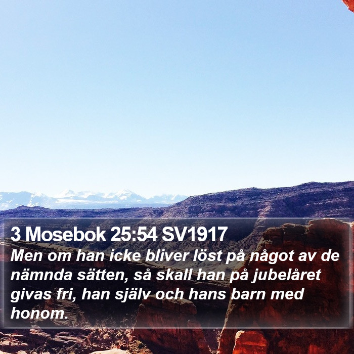 3 Mosebok 25:54 SV1917 Bible Study