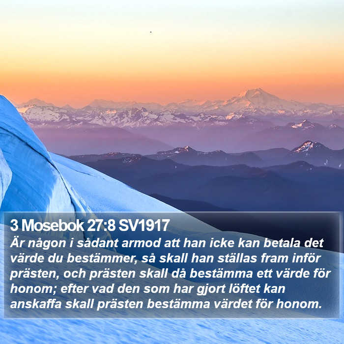 3 Mosebok 27:8 SV1917 Bible Study