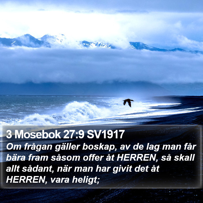 3 Mosebok 27:9 SV1917 Bible Study