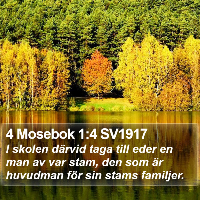 4 Mosebok 1:4 SV1917 Bible Study