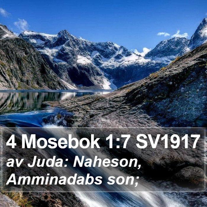 4 Mosebok 1:7 SV1917 Bible Study