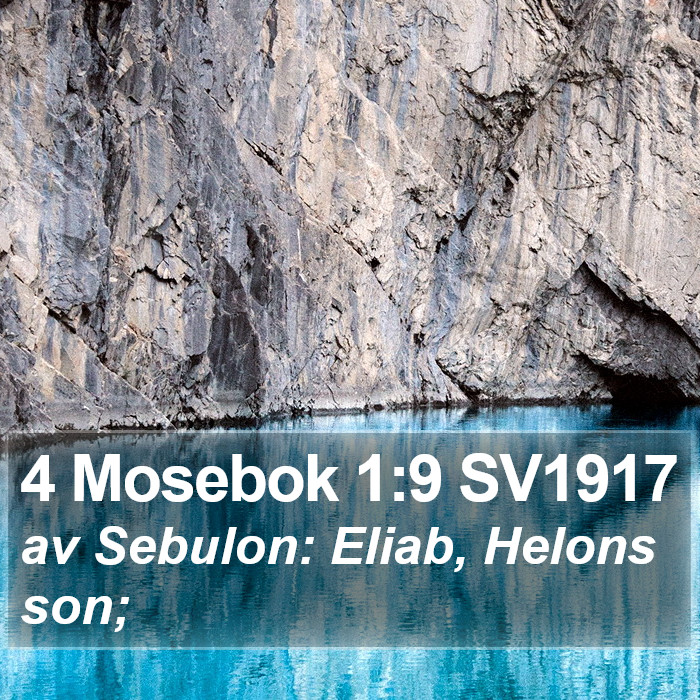 4 Mosebok 1:9 SV1917 Bible Study