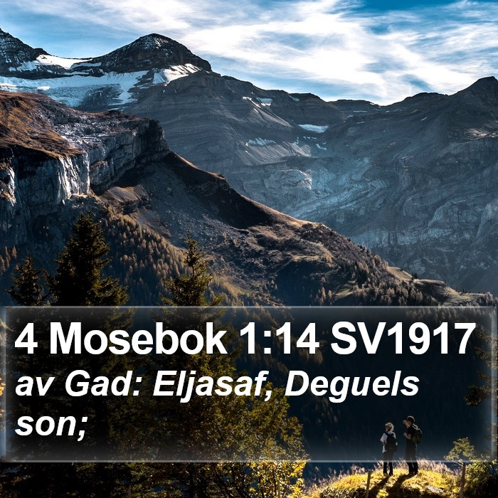 4 Mosebok 1:14 SV1917 Bible Study