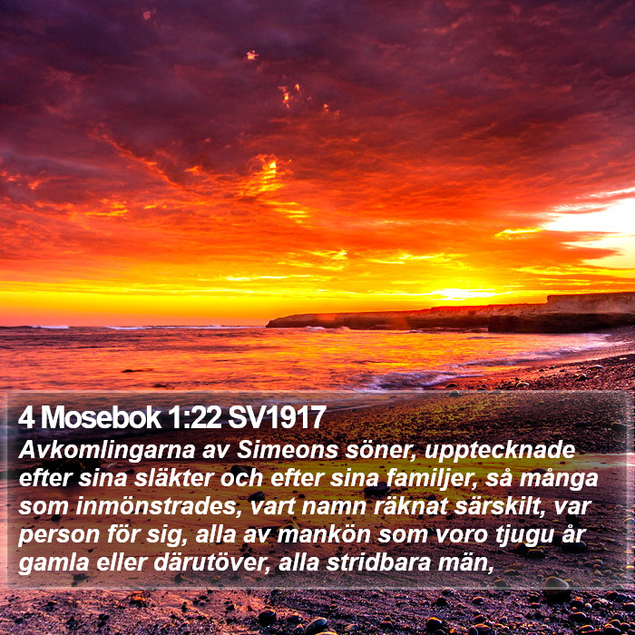 4 Mosebok 1:22 SV1917 Bible Study