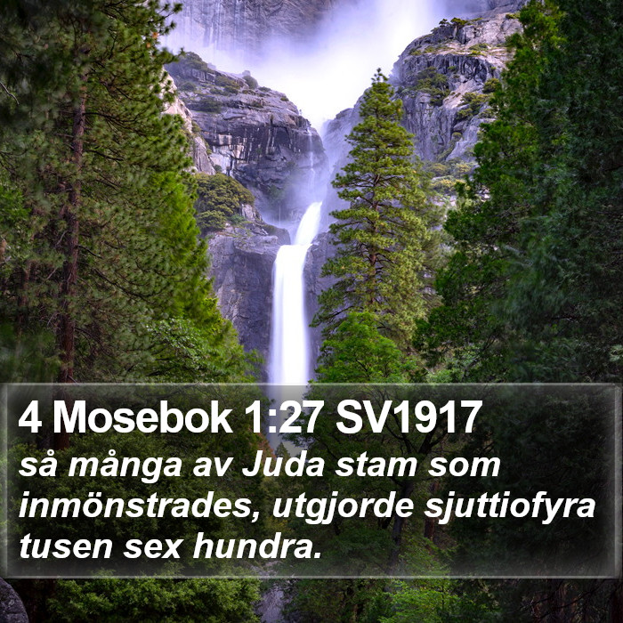 4 Mosebok 1:27 SV1917 Bible Study