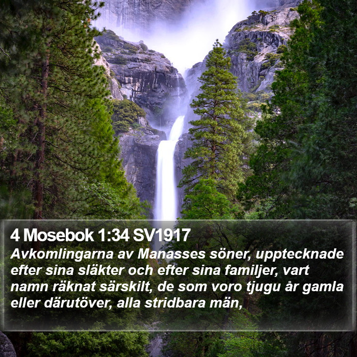 4 Mosebok 1:34 SV1917 Bible Study