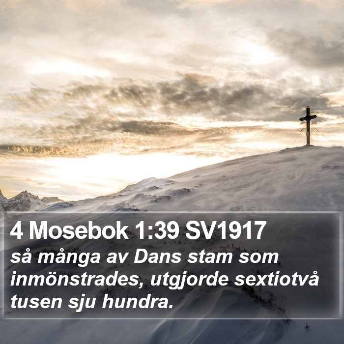 4 Mosebok 1:39 SV1917 Bible Study