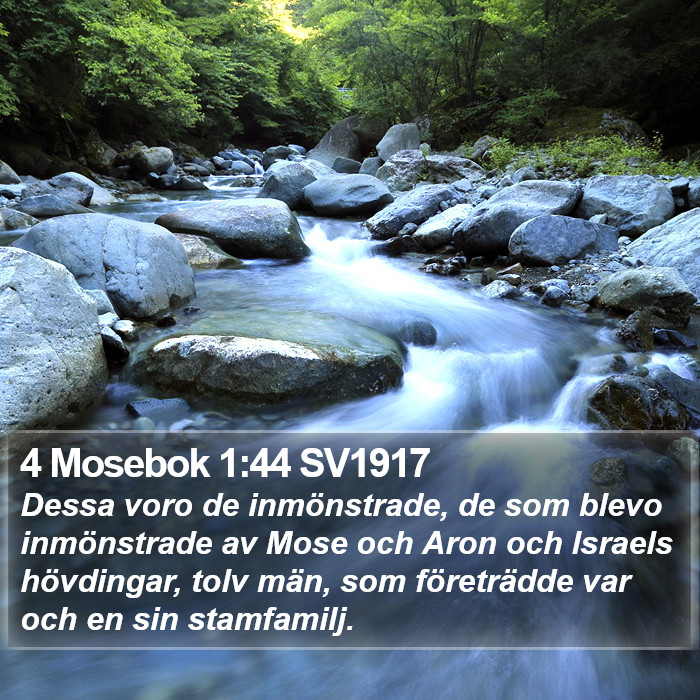 4 Mosebok 1:44 SV1917 Bible Study