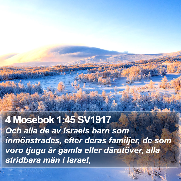 4 Mosebok 1:45 SV1917 Bible Study