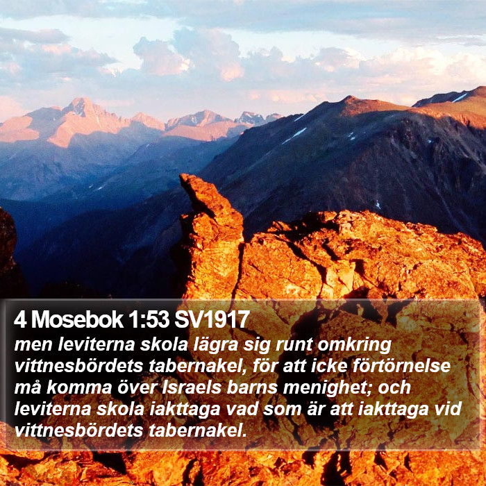 4 Mosebok 1:53 SV1917 Bible Study