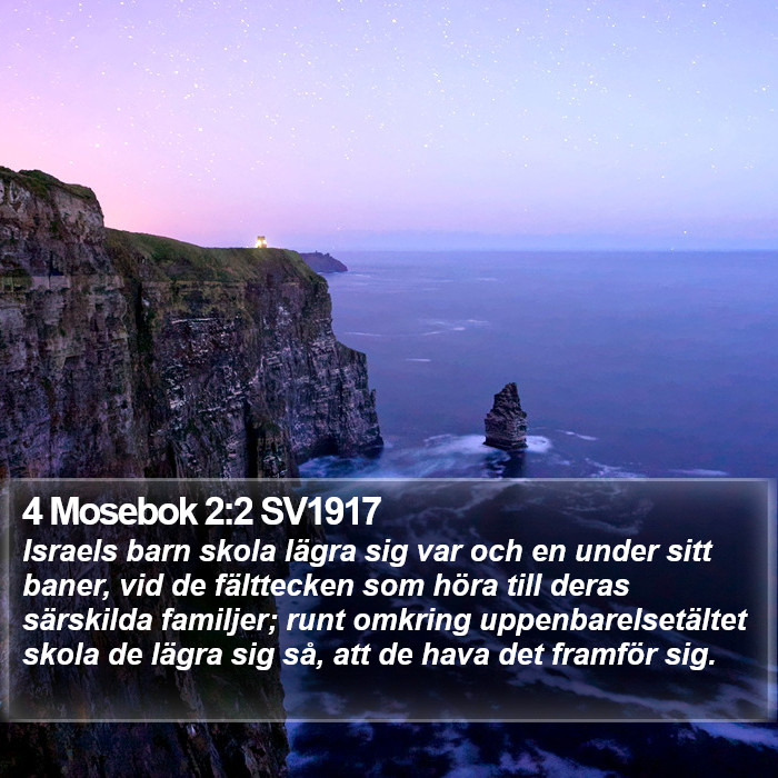 4 Mosebok 2:2 SV1917 Bible Study