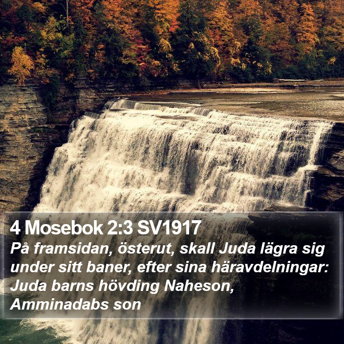 4 Mosebok 2:3 SV1917 Bible Study