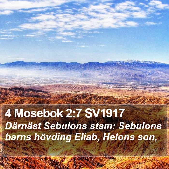 4 Mosebok 2:7 SV1917 Bible Study