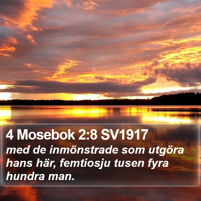 4 Mosebok 2:8 SV1917 Bible Study