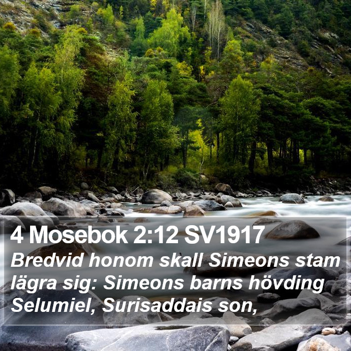 4 Mosebok 2:12 SV1917 Bible Study