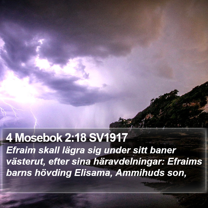 4 Mosebok 2:18 SV1917 Bible Study