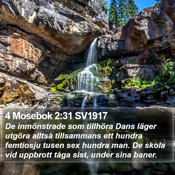 4 Mosebok 2:31 SV1917 Bible Study