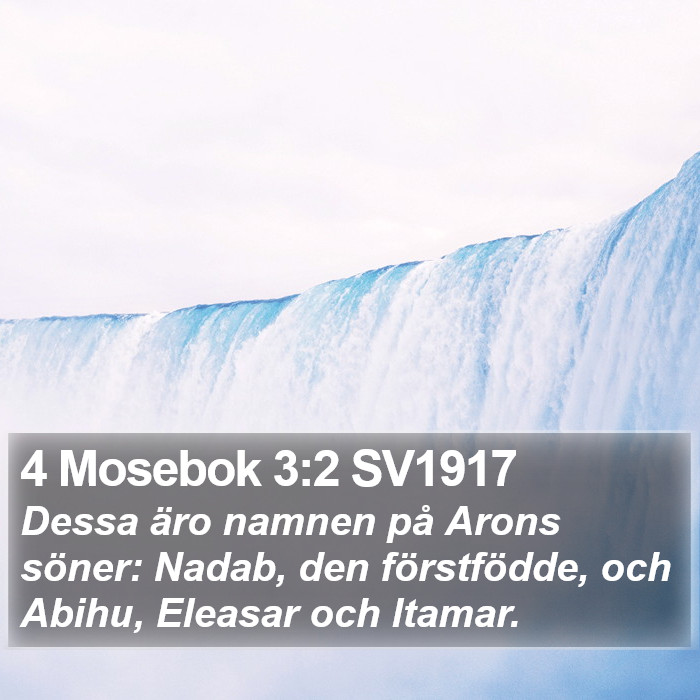 4 Mosebok 3:2 SV1917 Bible Study