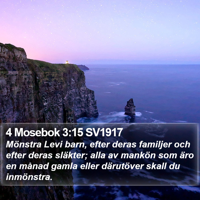 4 Mosebok 3:15 SV1917 Bible Study