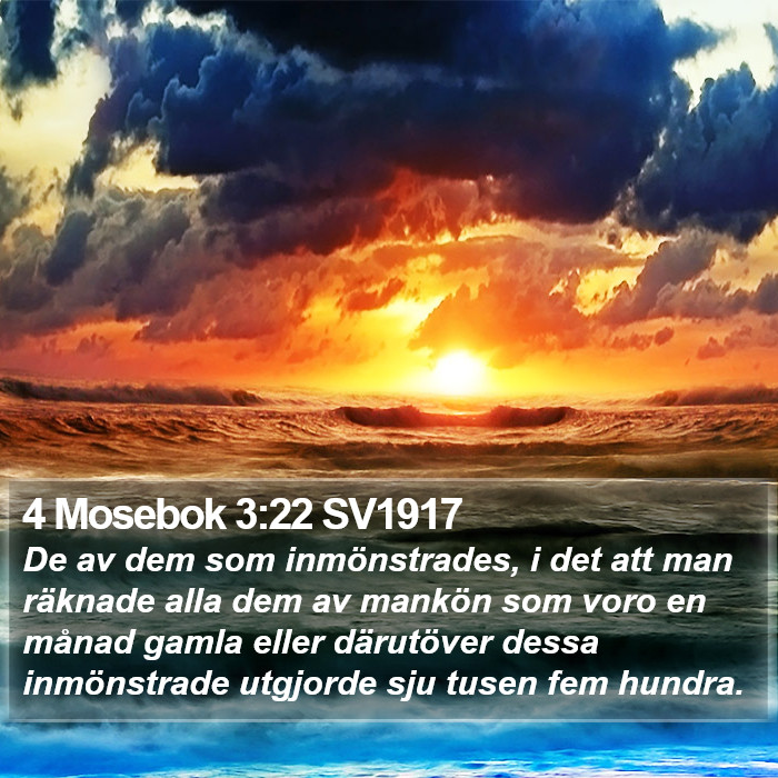 4 Mosebok 3:22 SV1917 Bible Study