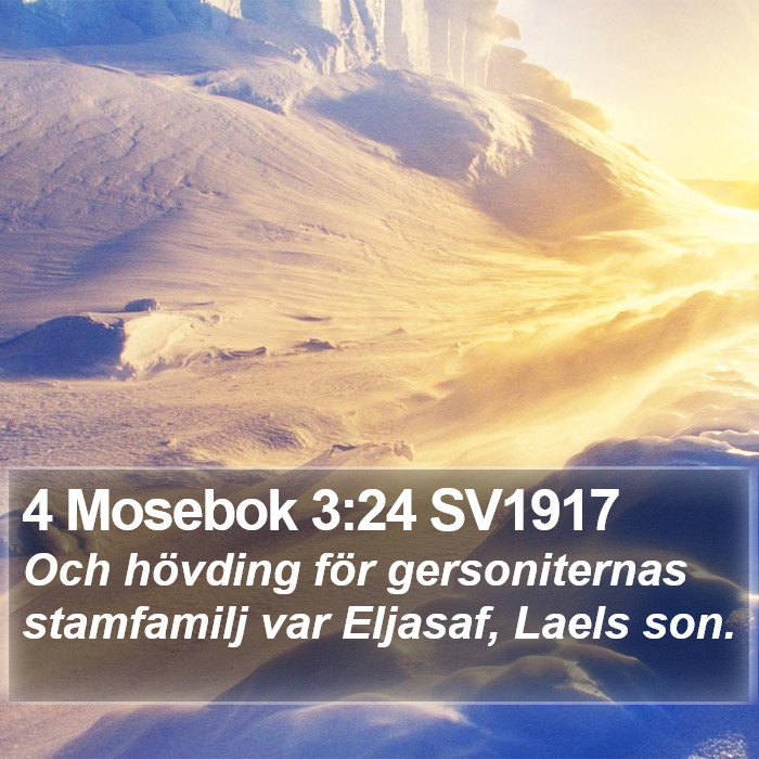 4 Mosebok 3:24 SV1917 Bible Study